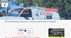 Desktop Screenshot of citywideplumbingaz.com