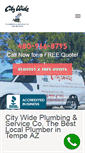 Mobile Screenshot of citywideplumbingaz.com